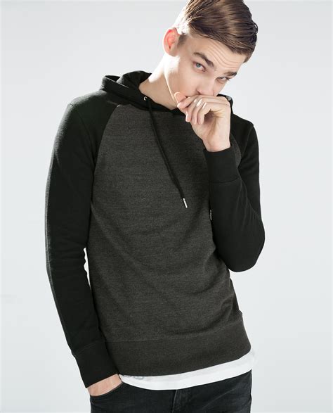 zara hoodie men.